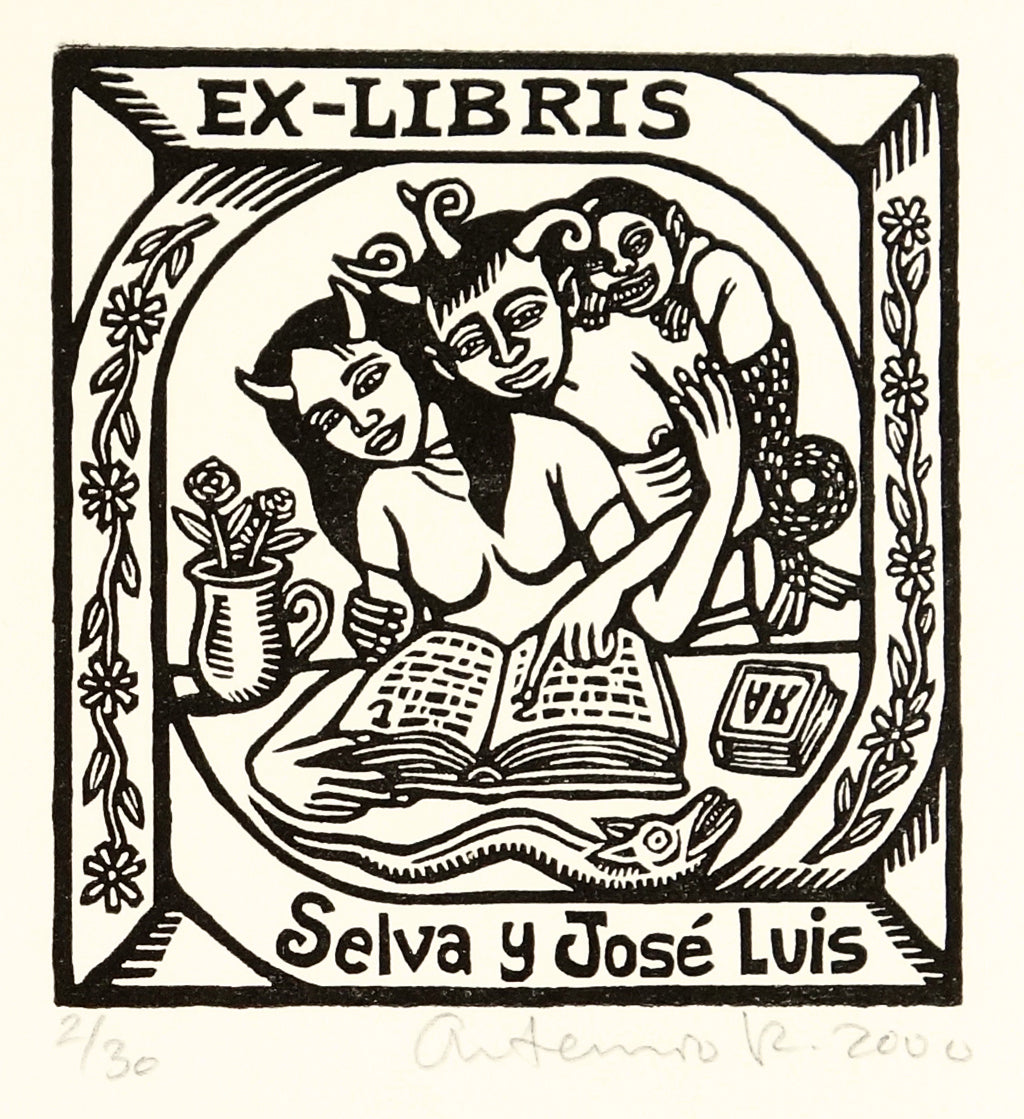 Selva y José Luis (Ex Libris) by Artemio Rodriguez - Davidson Galleries