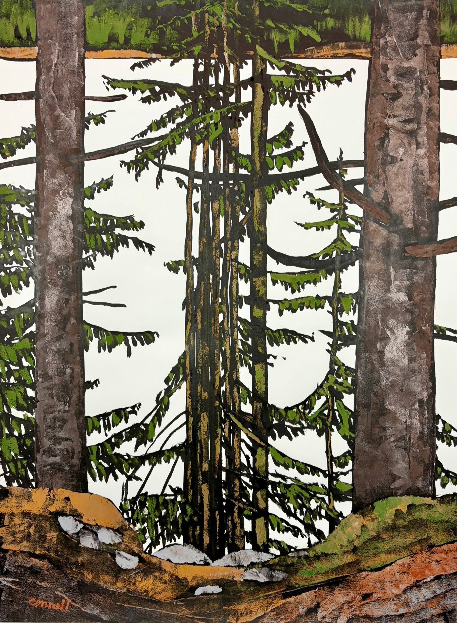 Trees by the Lake by Robert Connell - Davidson Galleries